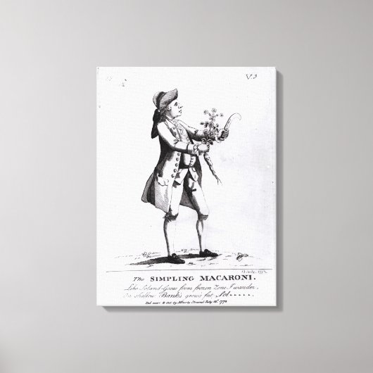 De Simpling Macaroni Canvas Afdruk (Voorkant)