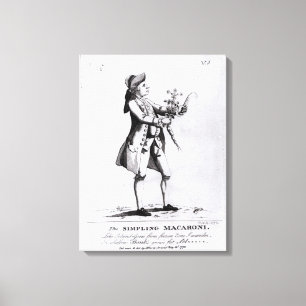 De Simpling Macaroni Canvas Afdruk