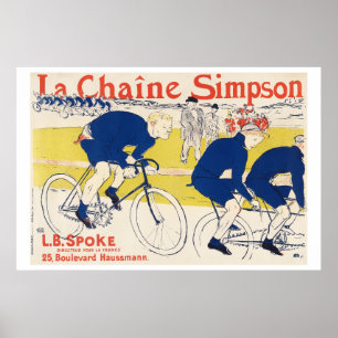 De Simpsonketen 1896 Henri de Toulouse-Lautrec Poster