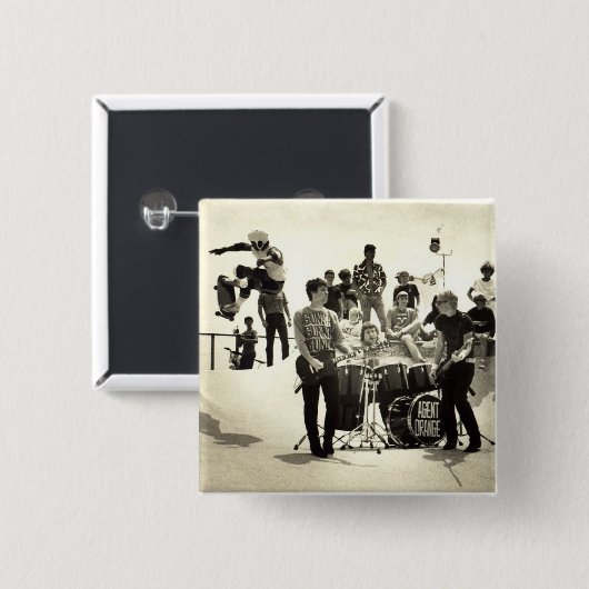 De Sinaasappel "SkateVision"Schaats Punk Button va (Voorkant /achterkant)