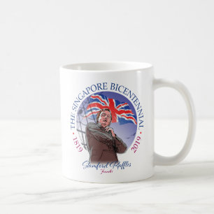 De Singapore bicentennial Souvenir Koffiemok