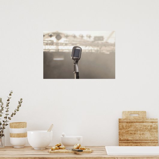 De Singer-microfoon Poster (Keuken)