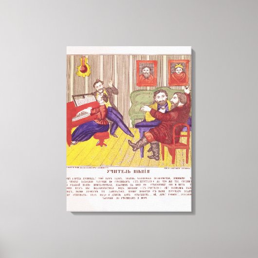 De Singing Lesson Canvas Afdruk (Voorkant)
