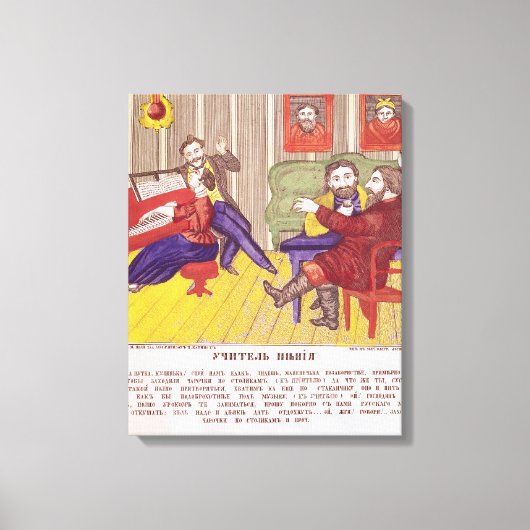 De Singing Lesson Canvas Afdruk (Voorkant)