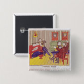 De Singing Lesson Vierkante Button 5,1 Cm (Voorkant /achterkant)