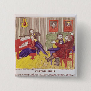 De Singing Lesson Vierkante Button 5,1 Cm