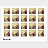 De Singing Lesson Vierkante Sticker (Vel)