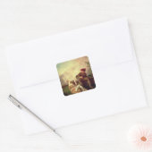 De Singing Lesson Vierkante Sticker (Envelop)