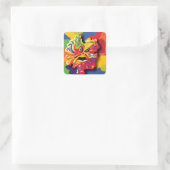 de sinistere eco vierkante sticker (Tas)