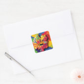 de sinistere eco vierkante sticker (Envelop)