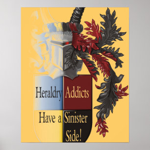 De sinisterzijde van Heraldry Poster