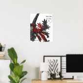 De sinisterzijde van Heraldry Poster (Thuiskantoor)