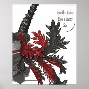 De sinisterzijde van Heraldry Poster