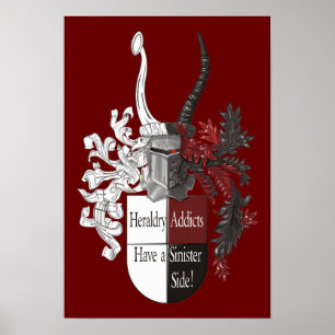 De sinisterzijde van Heraldry Poster