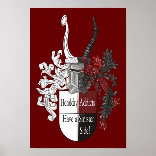 De sinisterzijde van Heraldry Poster (Voorkant)