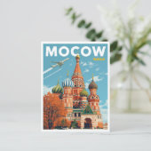 De Sint-Basiliuskathedraal in Moskou Briefkaart (Staand voorkant)
