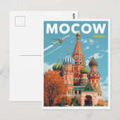 De Sint-Basiliuskathedraal in Moskou Briefkaart (Voorkant / Achterkant)