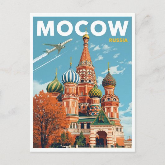 De Sint-Basiliuskathedraal in Moskou Briefkaart (Voorkant)