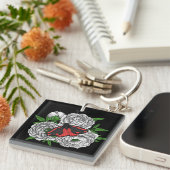 De sint-jakobsvlinder sleutelhanger (Voorkant Rechts)