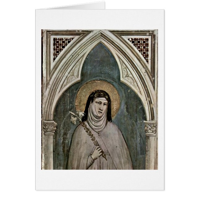 de sint - klare klas van Assisi door Giotto di bon (Voorkant)