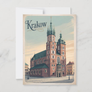 De Sint-Mariabasiliek van Krakau Briefkaart