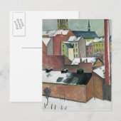 De Sint-Mary-kerk in Bonn in Snow, 1911 Briefkaart (Voorkant / Achterkant)