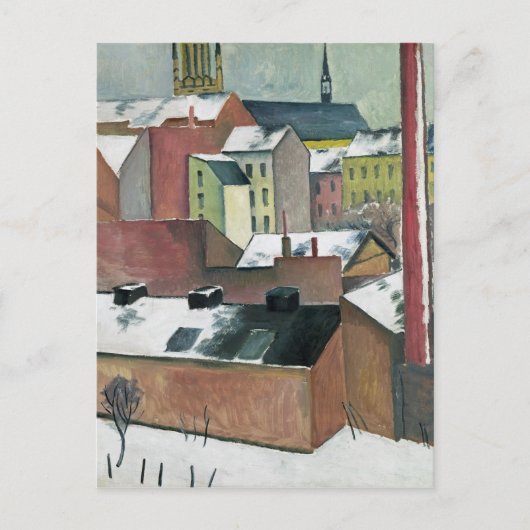 De Sint-Mary-kerk in Bonn in Snow, 1911 Briefkaart (Voorkant)