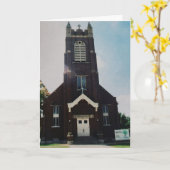 "De Sint-Michielskerk" Pasen Kaart (Gele Bloem)