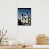 De Sint-Nicolaas-kerk bouwde 1703-61 Poster (Keuken)