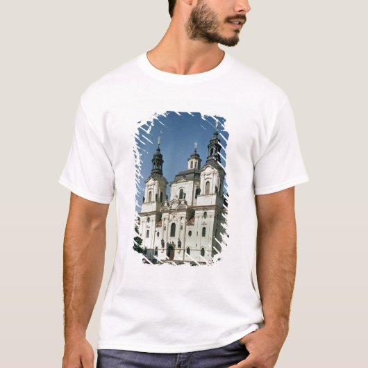De Sint-Nicolaas-kerk bouwde 1703-61 T-shirt (Voorkant)