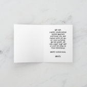 De Sinterklaas die een Gepersonaliseerde Berichten Bedankkaart (Binnen)