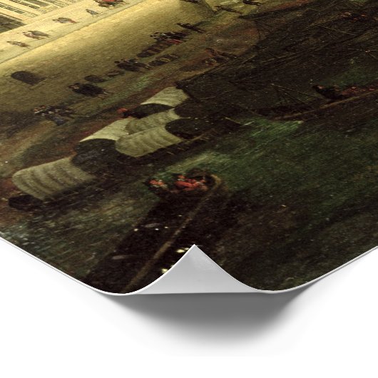 De sinus bekeken met de Pont Neuf Poster (Hoek)