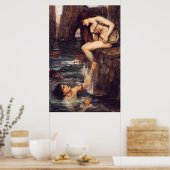 De Siren, door John William Waterhouse - rond 1900 Poster (Keuken)