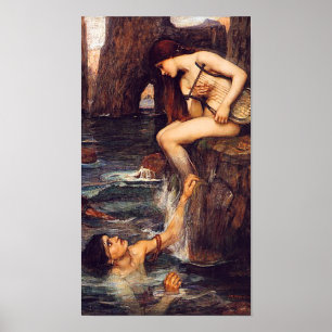 De Siren-pre-Raphaelite van John W. Waterhouse Poster