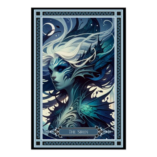 De Siren Tarot Kaart Perfect Poster (Voorkant)