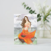De sirene briefkaart (Staand voorkant)