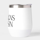 De sirenes van Sin Black Logo Stemless White Cup (Links)