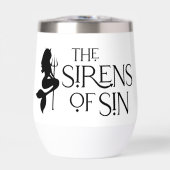 De sirenes van Sin Black Logo Stemless White Cup (Voorkant)
