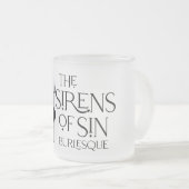De sirenes van Sin Frosted Glass Matglas Koffiemok (Voorkant rechts)