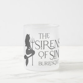 De sirenes van Sin Frosted Glass Matglas Koffiemok