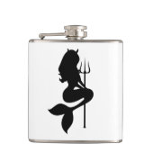 De sirenes van Sin Logo Mark Hip Flask Heupfles (Voorkant)