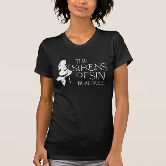 De sirenes van Sin logo met tagline vrouwenpasvorm T-shirt