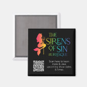 De sirenes van Sin Rainbow Magnet - met QR (Voorkant / Achterkant)