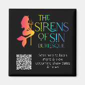 De sirenes van Sin Rainbow Magnet - met QR (Voorkant)
