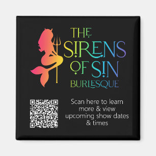 De sirenes van Sin Rainbow Magnet - met QR