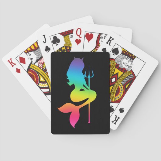 De sirenes van Sin Rainbow Poker Speelkaartdek Pokerkaarten (Achterkant)
