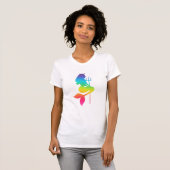 De sirenes van Sin Siren Logo Rainbow T-shirt (Voorkant volledig)