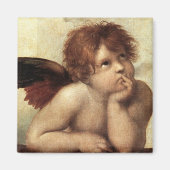 De Sistine Madonna (2de detail) Magneet (Voorkant)