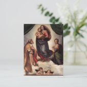 De Sistine Madonna Briefkaart (Staand voorkant)