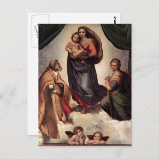 De Sistine Madonna Briefkaart (Voorkant / Achterkant)